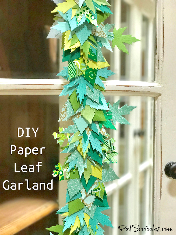 How to make a beautiful paper leaf garland! - Garden Sanity by Pet